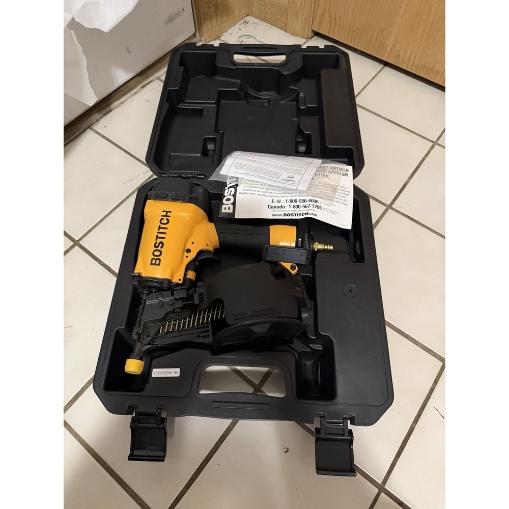 Bostitch Pneumatic Coil Nailer With Case